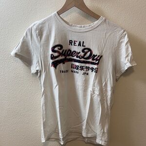 Superdry Women's White Tee with Graphic Print